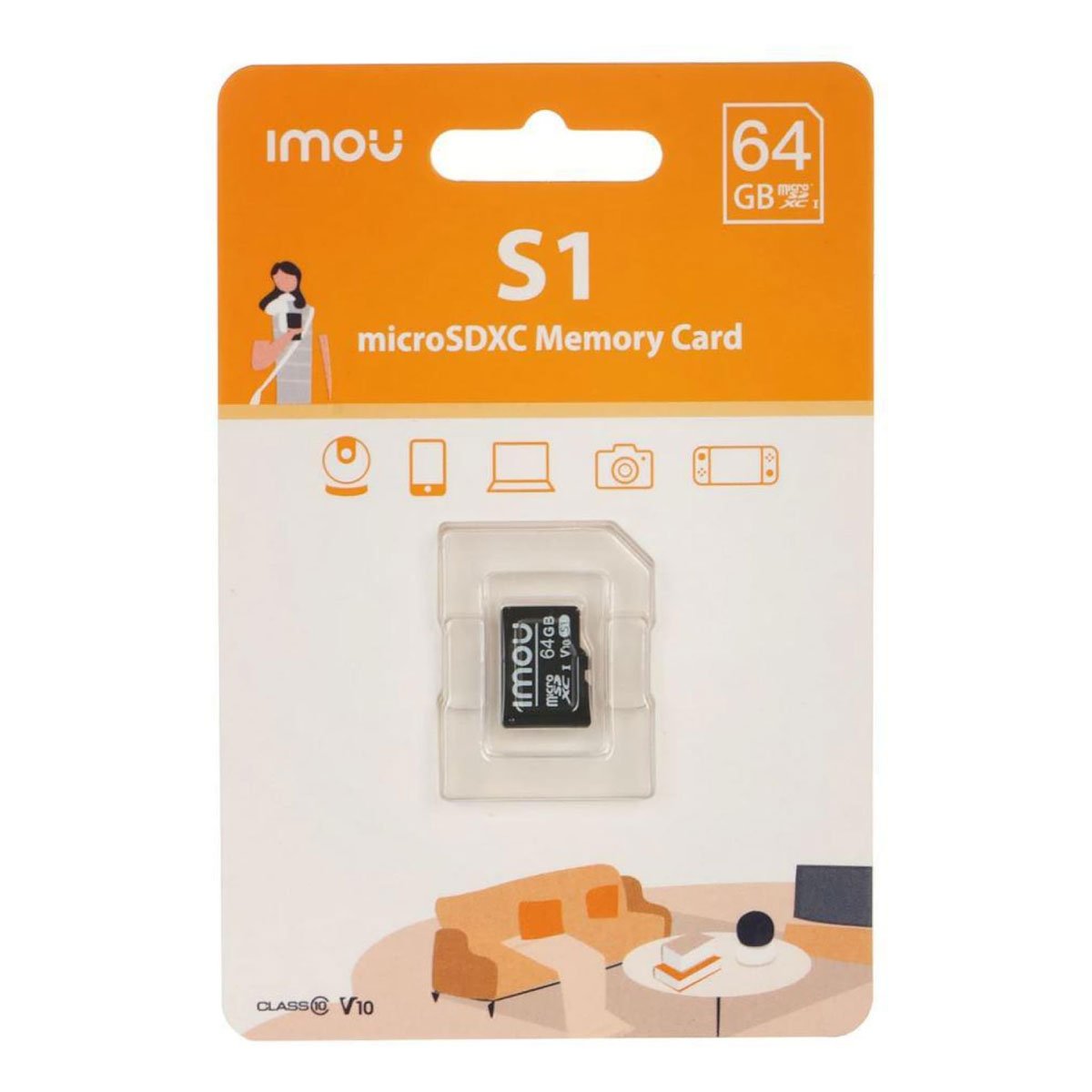بطاقة ذاكرة Micro SD سعة 64 جيجابايت من Imou بطاقة ذاكرة Micro SD سعة 64 جيجابايت من Imou